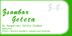 zsombor geleta business card